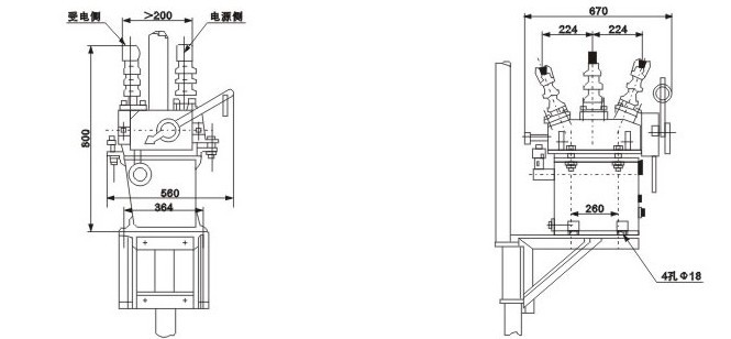 DW10-10系列户外高压柱上多油断路器