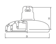 LXWP-160耐污型悬式玻璃绝缘子