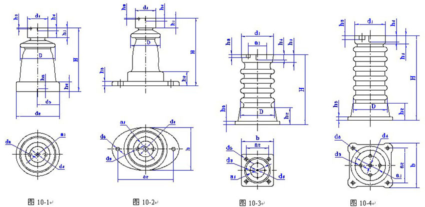 ZA-6、10Y户内外胶装支柱绝缘子