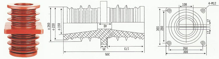 TG-40.5Q/260X260环氧树脂穿墙套管