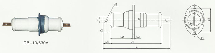 CB-10KV/200-1500A户内铜，铝导体穿墙套管